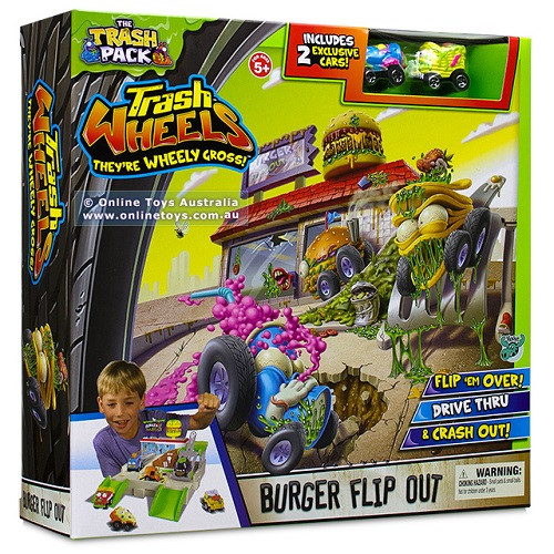 Trash Pack - Trash Wheels - Burger Flip Out New Kids Toy