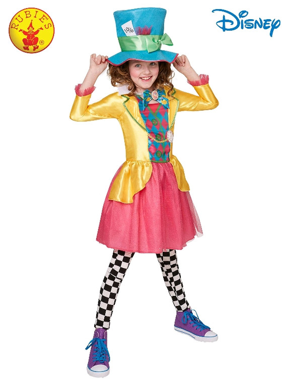 Mad Hatter Girls Deluxe Costume (large Polybag)  Teen 9-10