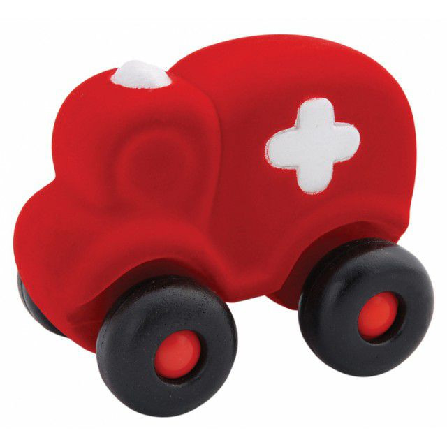 Rubbabu Large Red ambulance Infant Pretend Play (reduced as Box is broken)