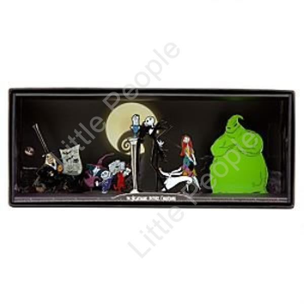 Nightmare Before Christmas Tiny Kingdom boxed set of flat figures Rare Retired