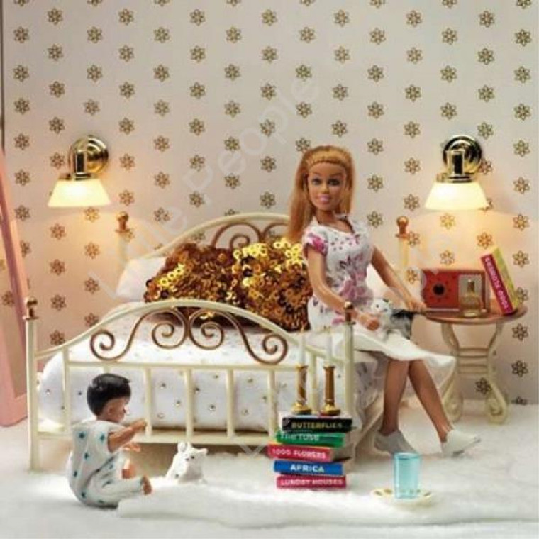 Lundby Smaland Brass Bed Set