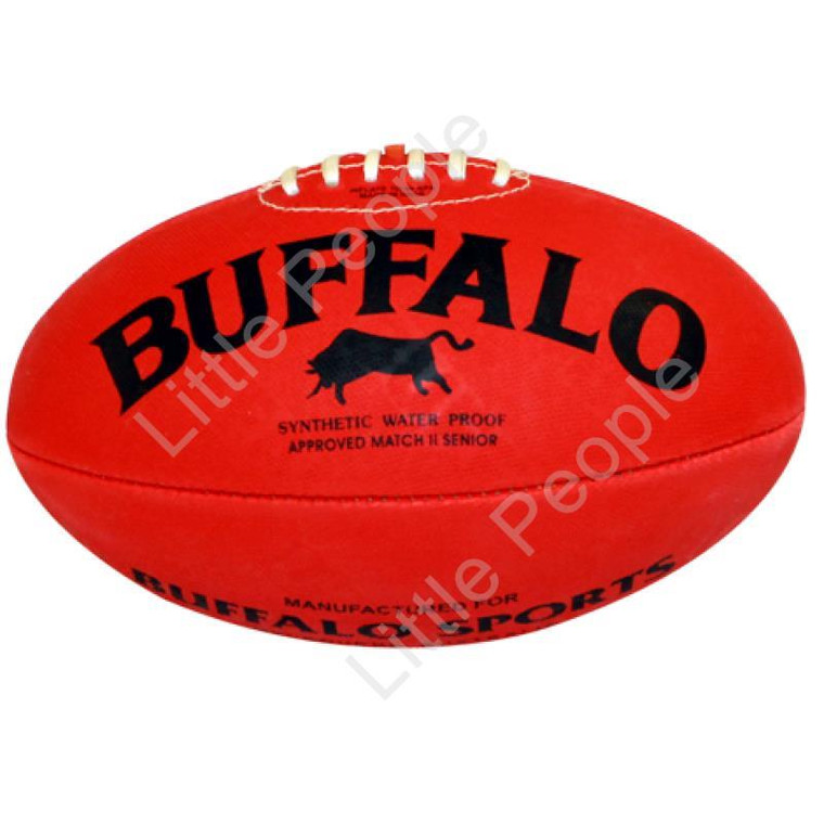 BUFFALO SPORTS Soft Touch PVC Full Size 26cm Red Aussie Rules Football