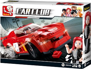 Sluban Compatible Building Blocks Car Club Bird Red