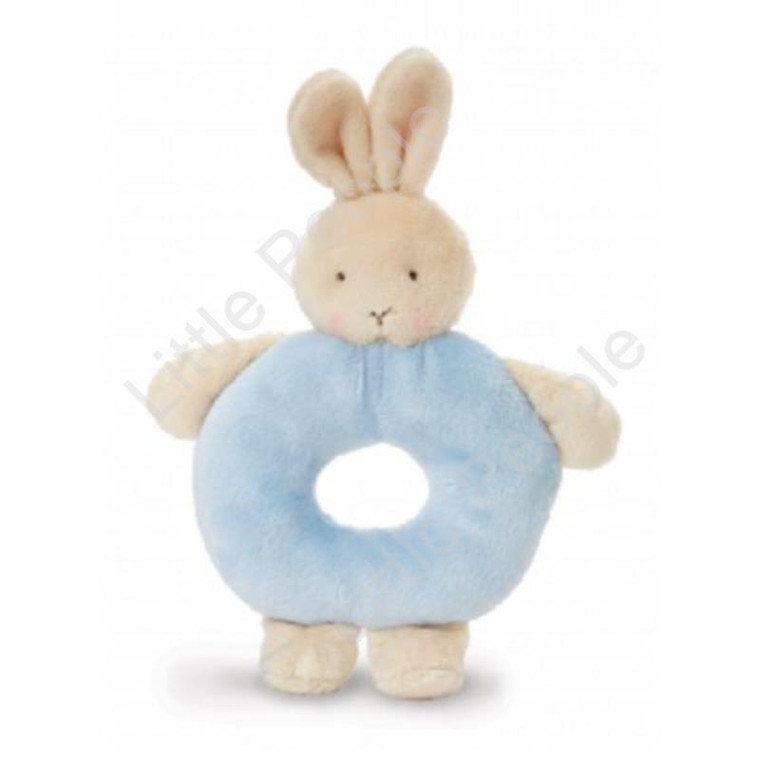Bunnies By The Bay - BUNNY RING RATTLE BLUE NEW BABY TOY