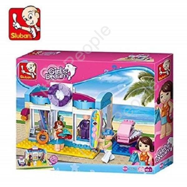 Sluban Compatible Building Blocks B0603 Girls Dream Beach Shop