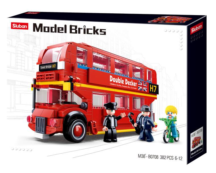 Sluban Compatible Building Blocks Bicks Set - Sluban LONDON BUS 394 PCS