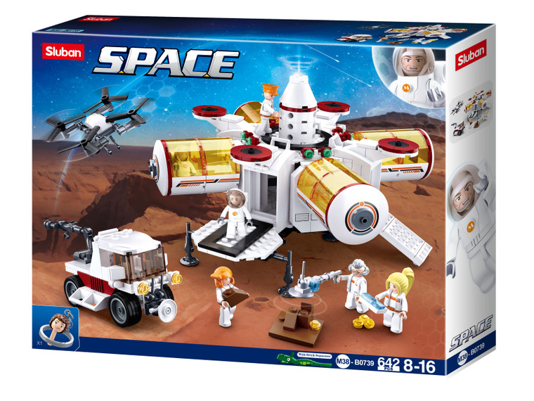Sluban Compatible Building Blocks Bicks Set - Sluban SPACE BASE 642 PCS