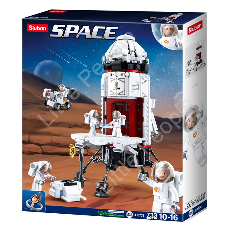 Sluban Compatible Building Blocks Bicks Set - Sluban SPACE ROCKET BASE 733 PCS