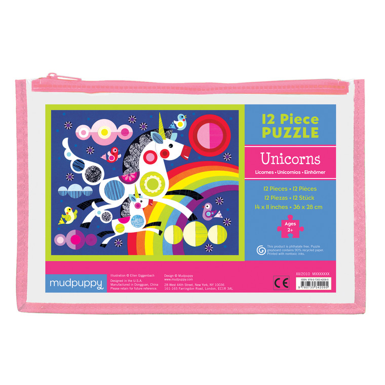 Mudpuppy 12 Piece Puzzle - Unicorns