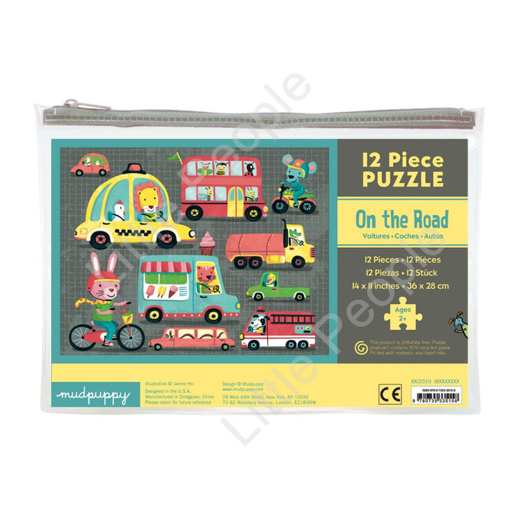 Mudpuppy 12 Piece Puzzle - On The Road