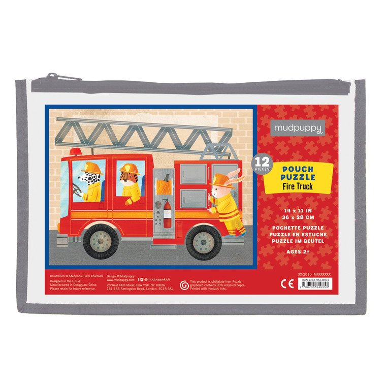 Mudpuppy 12 Piece Puzzle - Fire Truck