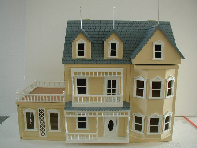 wooden dollhouse