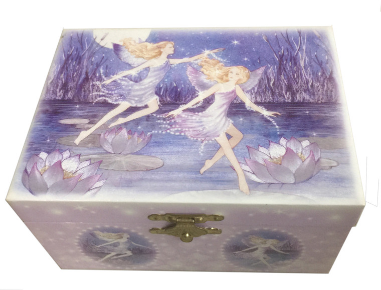 Music Jewel Box 2 Fairies Tune Swan Lake Retired