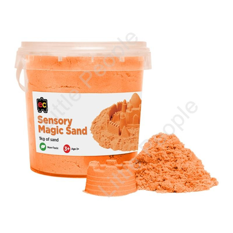 Sensory Magic Sand 1kg Tub orange Non Toxic