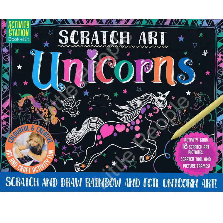 Activity Station - Scratch Art Unicorns