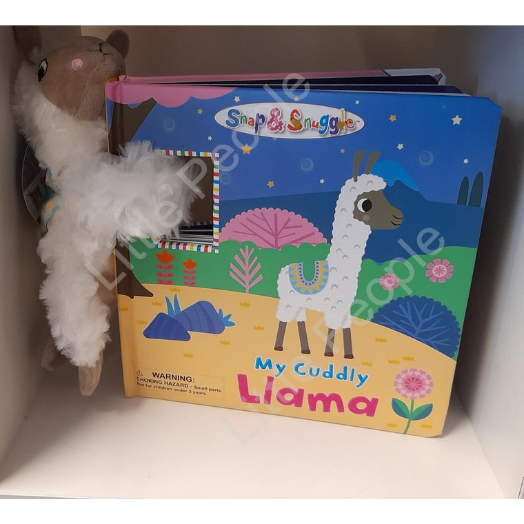 My Cuddly Llama Slap-band snap on plush toy Board book