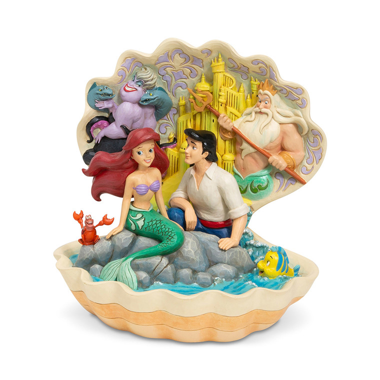 Jim Shore Disney Traditions - The Little Mermaid in Shell Scene Scenario