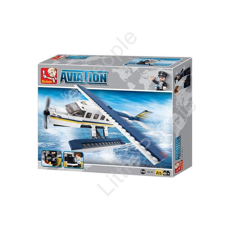 Sluban Compatible Building Blocks AVIATION Z SEAPLANE B0361