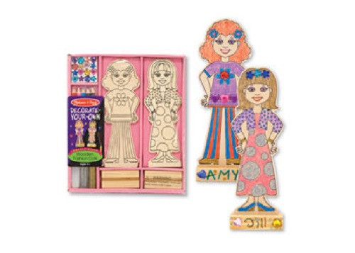 Melissa and Doug Design Your Own Wooden Fashion Dolls