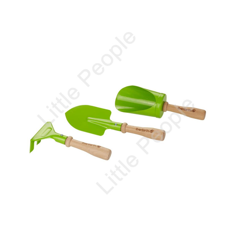 EverEarth Outdoor 3 pc Garden Hand Tool Set Kids Pretend Play Eco-Friendly