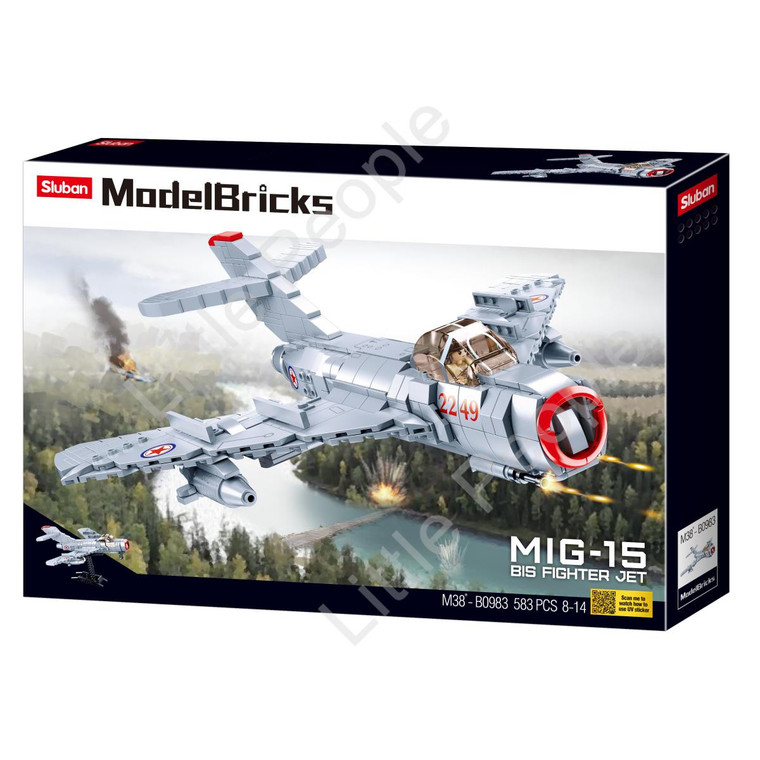 Sluban Compatible - MB MIG-15 FIGHTER 583 PCS