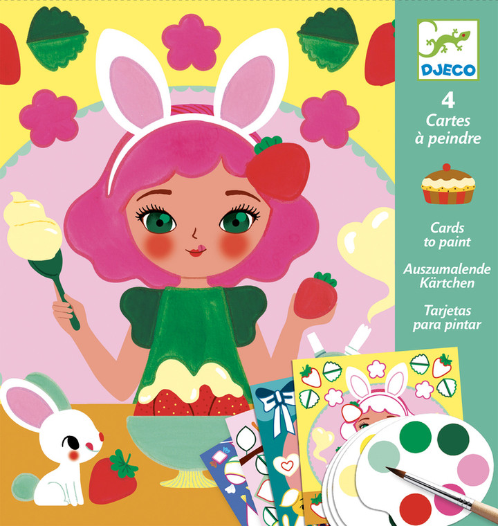 Snack Time Paint Cards