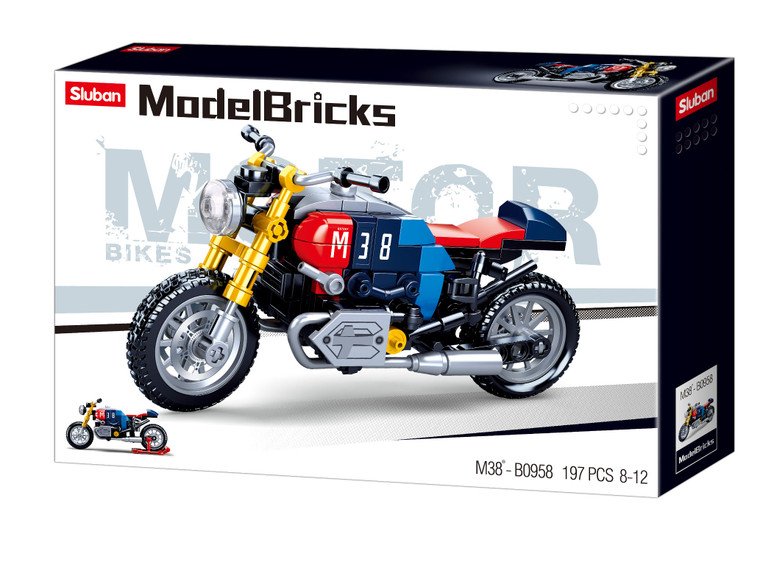 Sluban Compatible Building Blocks MB MOTORCYCLE 197 PCS C36