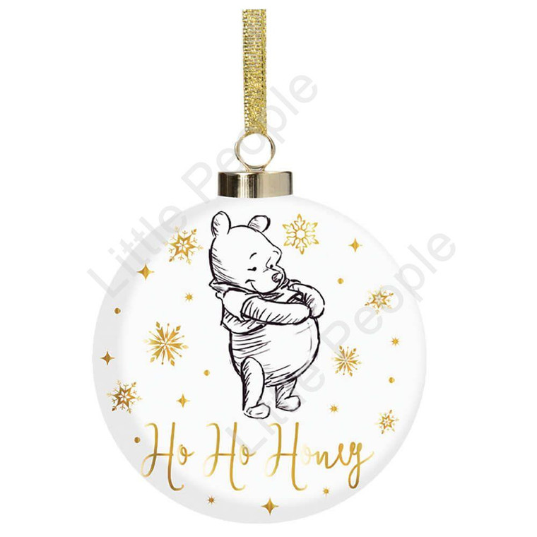 Disney Gifts Collectible Christmas Bauble: Pooh Ho Ho Honey 9 Cm