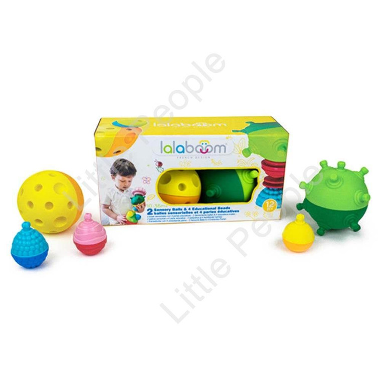 Lalaboom 2 Sensory Balls & Beads - 12 Pcs