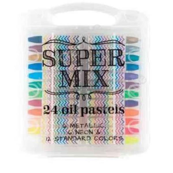 Super Mix Oil Pastels - Set of 24
