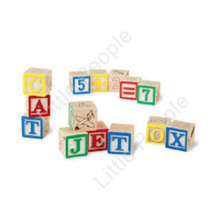 Melissa and Doug Wooden Abc123 Blocks