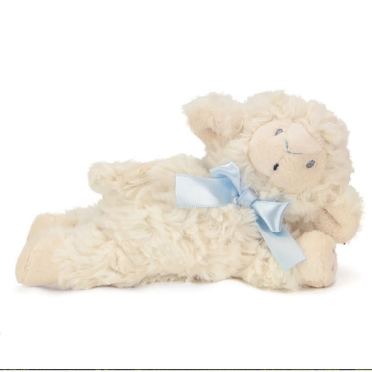 Plush Nat And Jules Blue Lamb Rattle Gift Idea soft Cuddly