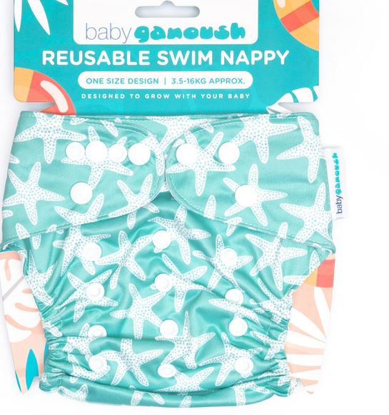 Baby Ganoush Reusable Swim Nappy Super Starfish