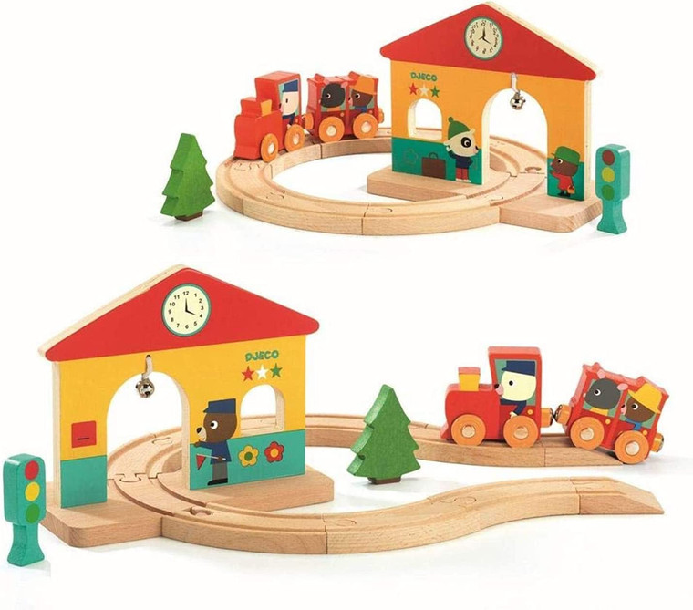 Djeco Wooden Mini Train Set by Djeco DJ06389