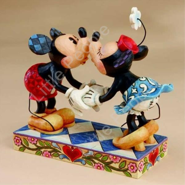Disney Jim Shore Mickey & Minnie Mouse Smooch For My Sweetie Figurine