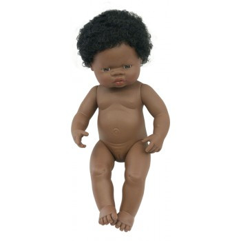 Miniland Anatomically Correct Baby Doll African Girl (undressed) 38 cm