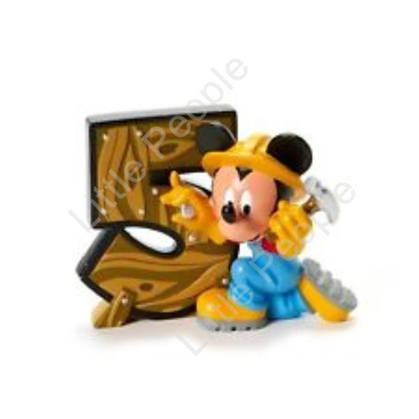 Disney Mickey Mouse Number 5 Age Figurine Birthday Cake Topper