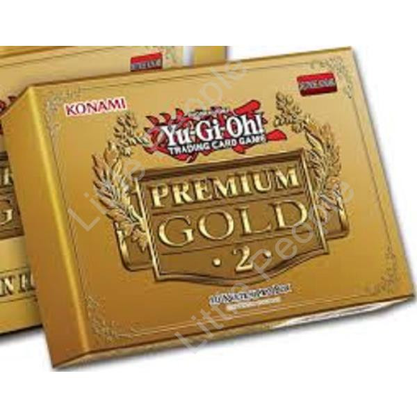 Yu-Gi-Oh! Premium Gold 2 Pack box is crushed