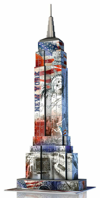 Empire State Building 3D Puzzle Monuments 12583 Flag Edition 216 Pieces GIFT