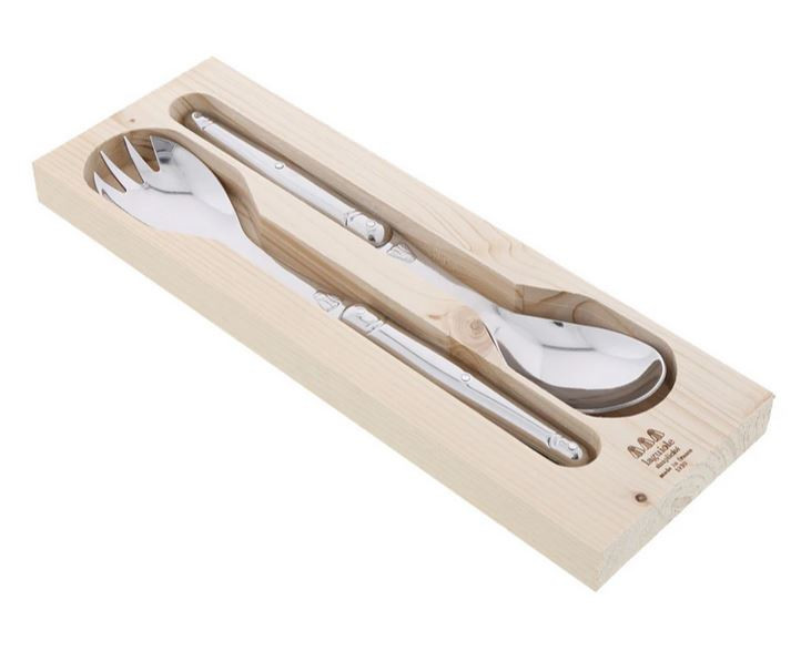 Laguiole Jean Dubost Laguiole 2pc Salad Servers Stainless Steel
