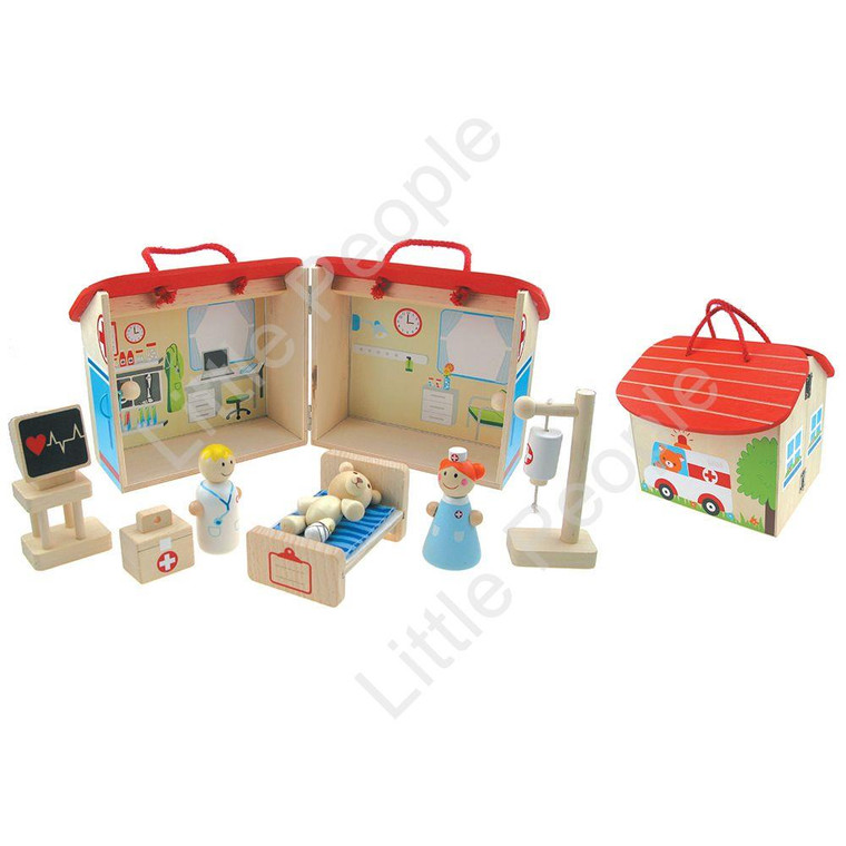 Toyslink Wooden Hospital Play Set New Play Set