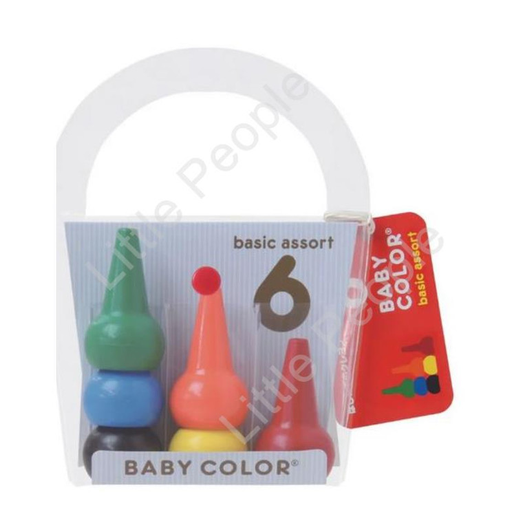 AOZORA - Baby Color Crayon Basic Assortment 6 Colours