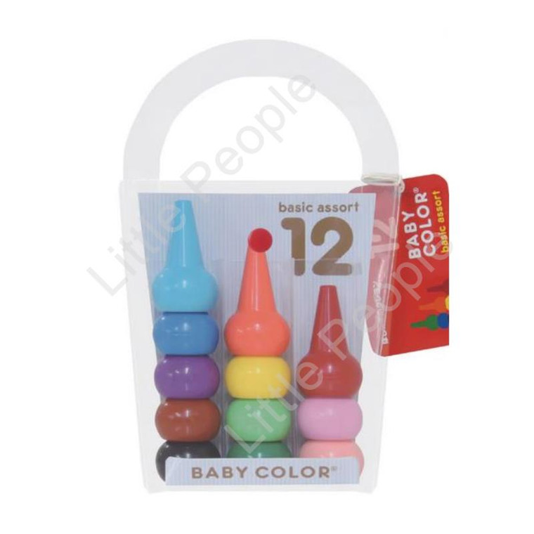 AOZORA - Baby Color Crayon Basic Assortment 12 Colours
