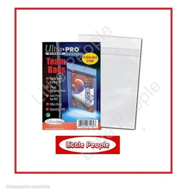 400 x ULTRA PRO TEAM BAGS CLEAR PLASTIC SLEEVE TRADING CARDS PROTECTOR