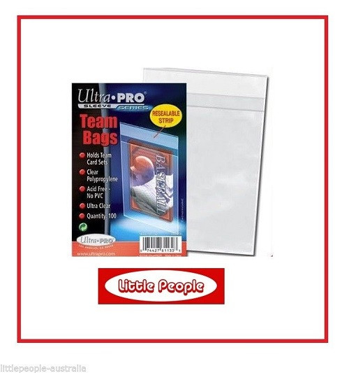 400 x ULTRA PRO TEAM BAGS CLEAR PLASTIC SLEEVE TRADING CARDS PROTECTOR