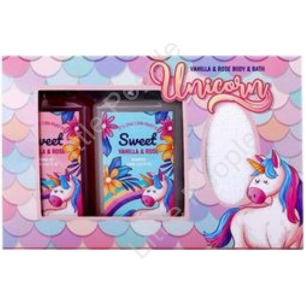 Unicorn Bath Gift Set - Vanilla & Rose set of 3