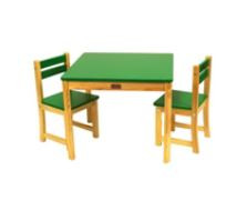 TikkTokk Little BOSS Table & Chairs Set - SQUARE Green