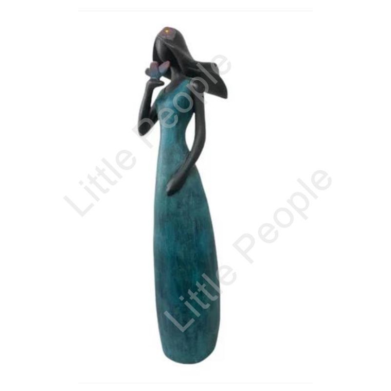 Lady Cyan H:70cm Blue Statue 70cm outdoor