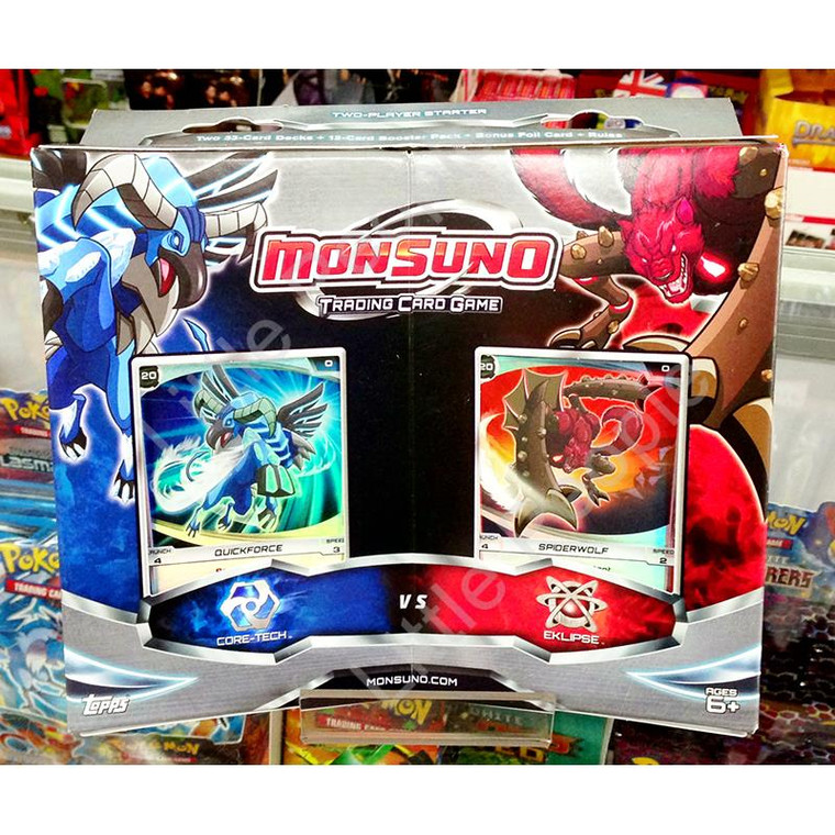 Topps Monsuno Core-Tech vs Eklipse Two Player Starter Trading Card Game Kids