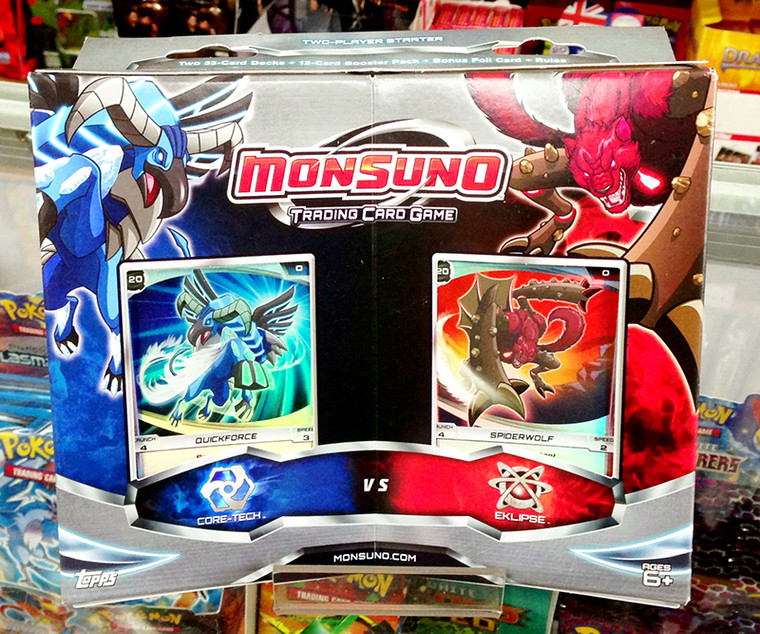 Topps Monsuno Core-Tech vs Eklipse Two Player Starter Trading Card Game Kids